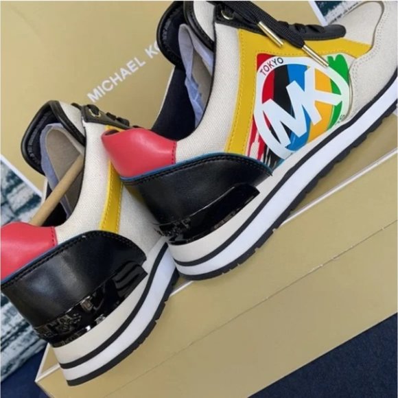 Michael Kors Maddy Trainer Heavy Canvas Cream Multi WMNS - Picture 15 of 16